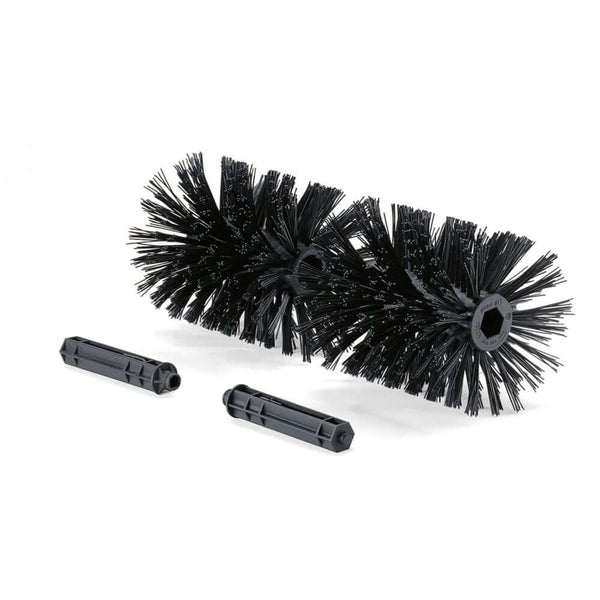 Stihl KB-MM Multisystem Bristle Brush attachments for cleaning dirt and stains on surfaces, featuring guard extensions.