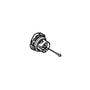 STIHL MS201 chainsaw oil filler cap drawing, OEM part 0000 350 0536, ideal for genuine STIHL replacement parts.