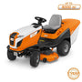 RT 6127 ZL 6 Series STIHL petrol ride-on lawn mower with LCD display and EBC, ideal for tree surgeons.