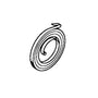 Recoil starter spring for STIHL HL45, FS38, and other models; genuine replacement part for smooth engine start.