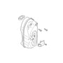 STIHL genuine exhaust muffler for BR500/BR550 with screws and clips, OEM Part No. 4282 140 0602