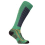 Arbortec Hi Sock Xpert Olive/Yellow, high-performance work sock for tree surgeons, featuring moisture-wicking and thermal regulation.