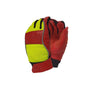 Arbortec Chainsaw Gloves in Red and Yellow, ideal for tree surgeons and arborists, offering safety and comfort.