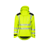 Heavy Duty BreatheDry Hi-Viz Yellow Smock - waterproof jacket for outdoor professionals with reflective strips.