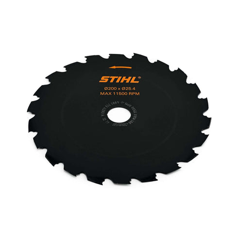 STIHL Woodcut Circular Saw Blade designed for tree surgeons to clear thick brush and saplings efficiently.
