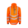 Breathedry Waterproof Smock HV Orange - Hi-Vis waterproof jacket for arborists with reflective strips.