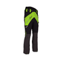 Breatheflex Chainsaw Trousers in Black and Lime, lightweight and breathable for tree surgeons and forestry workers.