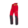 Breatheflex Chainsaw Trousers Type A in vibrant red with advanced protective features for arborists.