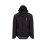 Heavy Duty Full Zip Waterproof Jacket Black front view showcasing professional outdoor wear.