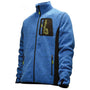 Kudu Plus Mélange Knitted Jacket in blue, designed for tree surgeons with breathable and warm melange fabric.
