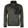Kudu Plus Mélange Knitted Jacket in green, perfect for tree surgeons and everyday wear, featuring zip front and breathable fabric.