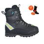 Arbortec Scafell Lite Black Chainsaw Boots for tree surgeons, featuring free socks and laces.