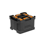STIHL Battery Carrier holding six AP batteries, ideal for tree surgeons to transport and store batteries safely.