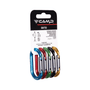 RACK PACK EKTO Accessory Carabiner 5 Pack featuring five lightweight coloured aluminium carabiners for tool organization.
