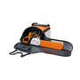 STIHL chainsaw storage bag with chainsaw inside, designed for tree surgeons, featuring durable and water-resistant fabric.
