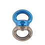 DMM Axis Rigging Swivels in blue and silver, designed for tree surgeons, offering strength and smooth operation.