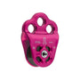 Pink DMM Hitch Climber pulley. Triple attachment points, used for climbing rope systems. 1 Climbing gear