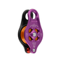 DMM Rig Pulley in purple and black, designed for heavy-duty lifting, ideal for tree surgeons and rigging tasks.