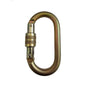 10mm steel oval screwgate carabiner for tree surgeons, ideal for rope access and fall arrest systems.