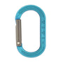 DMM XSRE mini carabiner in blue, lightweight and durable, perfect for tree surgeons and climbing enthusiasts.