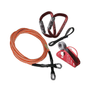 Gusthart Deluxe Flipline Kit with ropes, carabiners, and pulley system for tree surgeons.