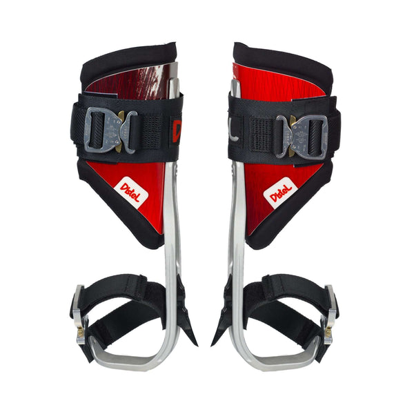 Aluminium 3.1 Climbing Spikes Click Short Gaff lightweight climbing spurs for professional arborists.