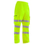 Waterproof Hi Vis Overtrousers for tree surgeons, featuring reflective strips and lightweight breathable fabric for visibility and comfort.