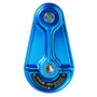 Medium Hot Forged Pulley 19mm in blue, designed for tree surgeons with optimal strength and durability.