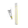 Big Shot Catapult 8ft with yellow poles and launcher for precision line placement in tree canopies.