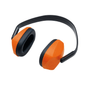 STIHL Concept Ear Protectors in orange, designed for tree surgeons, offering lightweight comfort and safety in noisy environments.