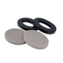 Replacement sealing rings and muffler pads for PELTOR X4 earmuffs.