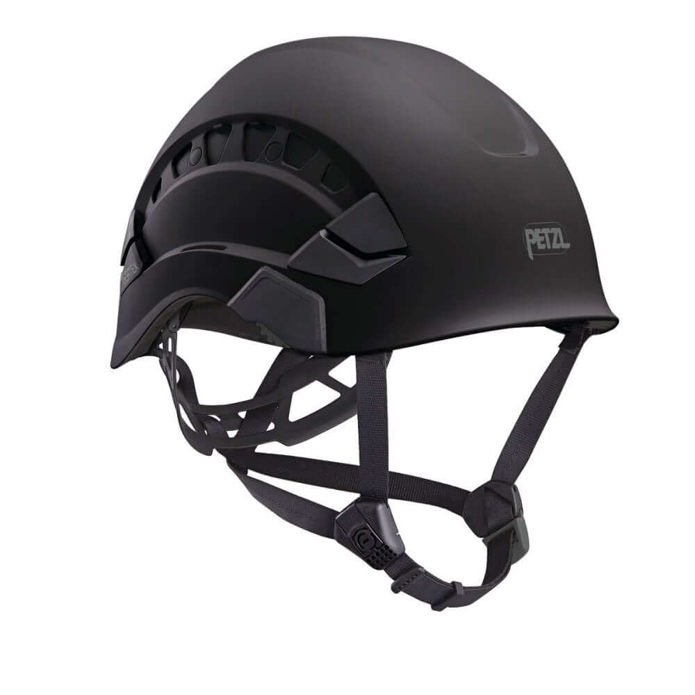 Petzl Vertex Vent Climbing Helmet with adjustable chinstrap for tree surgeons, offering comfort and ventilation.