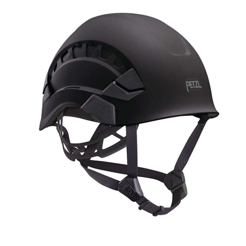 Petzl Vertex Vent Climbing Helmet with adjustable chinstrap for tree surgeons, offering comfort and ventilation.