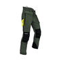 Ventilation Chainsaw Trousers Type C in green and black, designed for comfort and safety in forestry work.