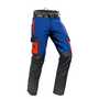 Pfanner Arborist Chainsaw Trousers. Blue, slim-leg Type A. Offers professional chainsaw protection for arborists, ensuring safety and mobility. Durable and comfortable workwear
