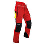 Red Pfanner chainsaw trousers, Type A ventilation, protective workwear