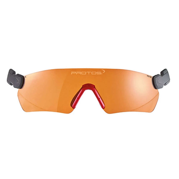 Protos integrated safety glasses designed for tree surgeons, fitting Protos chainsaw helmets seamlessly.