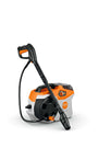 STIHL REA 60 PLUS Cordless Pressure Washer with high-pressure hose for powerful outdoor cleaning.