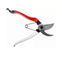 Okatsune large bypass pruning shears with sharp blades and ergonomic red and white handles, ideal for tree surgeons.