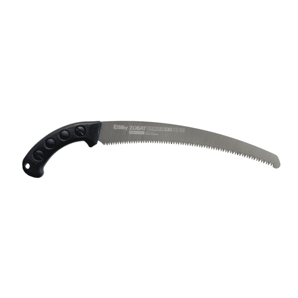 SILKY Zubat Ultimate 330 Pruning Saw. Professional-grade Japanese hand saw. Curved 330mm blade for fast, clean cuts. Ideal for arborists