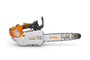 MSA 190 T cordless top handle chainsaw by Stihl, ideal for tree surgeons and efficient cutting tasks.