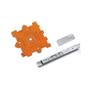 STIHL File Angle Plate maintenance set for chainsaws, featuring precise angle guides for optimal cutting efficiency.