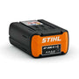 Stihl battery pack on a white background