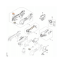 STIHL ASA 20 spare parts diagram with labels for OEM replacement components and service kits.