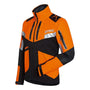 Stihl ADVANCE X-TREEm jacket for tree surgeons, offering comfort, protection, and waterproof features.
