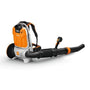 STIHL BGA 300 cordless backpack leaf blower for tree surgeons, powerful and quiet, ideal for landscaping professionals.