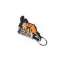 STIHL Chainsaw Key Cover in orange and silver, perfect for tree surgeons seeking durable key protection.