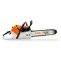 STIHL children's battery operated MS500i chainsaw toy, safe for kids, perfect for aspiring tree surgeons.