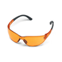 Dynamic contrast safety glasses for tree surgeons, providing UV protection and comfortable eye protection.