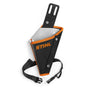 STIHL holster for GTA 26 garden pruner. Durable black fabric, with a secure strap. Allows easy, hands-free carrying while working